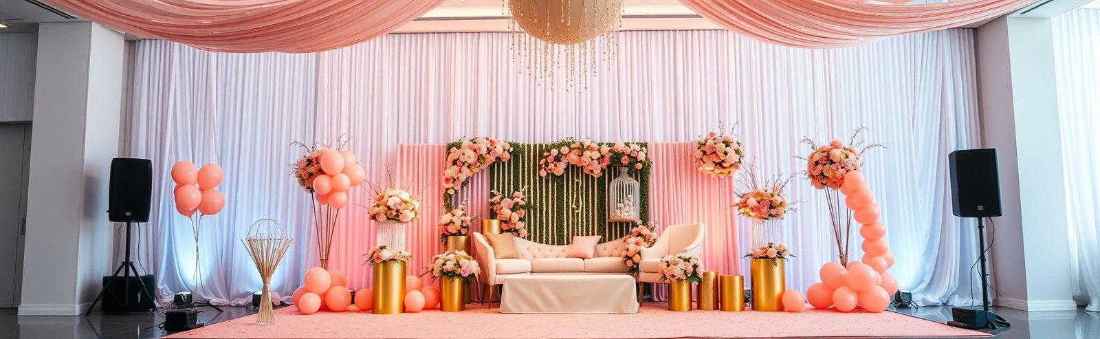 Floral Wedding Setup